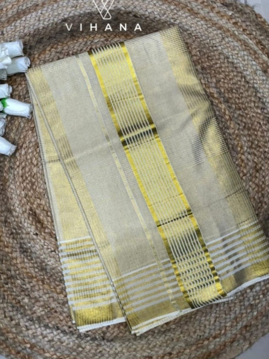 Kerala Tissue Set Saree -VS507