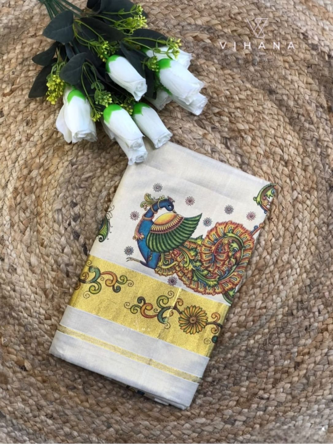 Kerala Tissue Set Saree - VS407