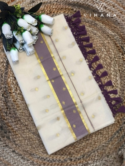 Kerala Cotton Set Saree-VS475