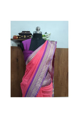 Pink Soft Silk Saree