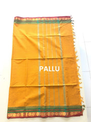 Pure Chettinad Cotton Check Zari Border Saree-VS516
