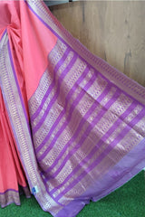 Pink Soft Silk Saree