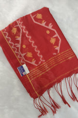 Elegant Red Cotton Saree