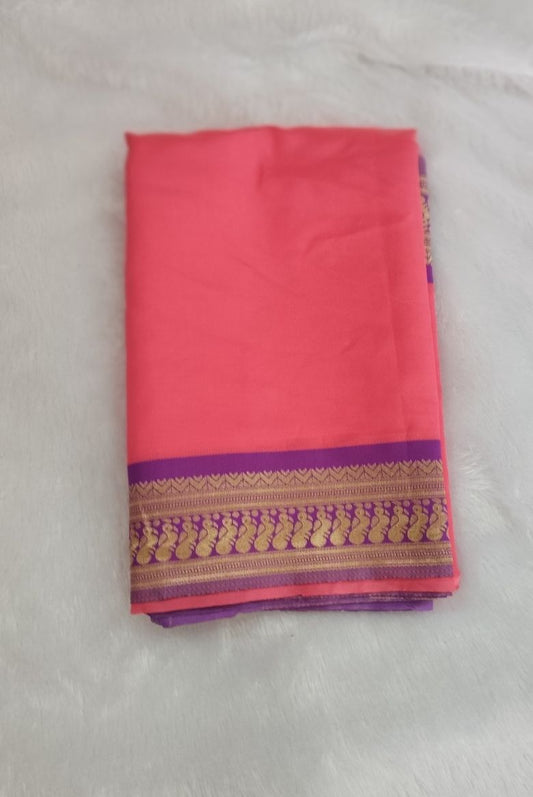 Pink Soft Silk Saree