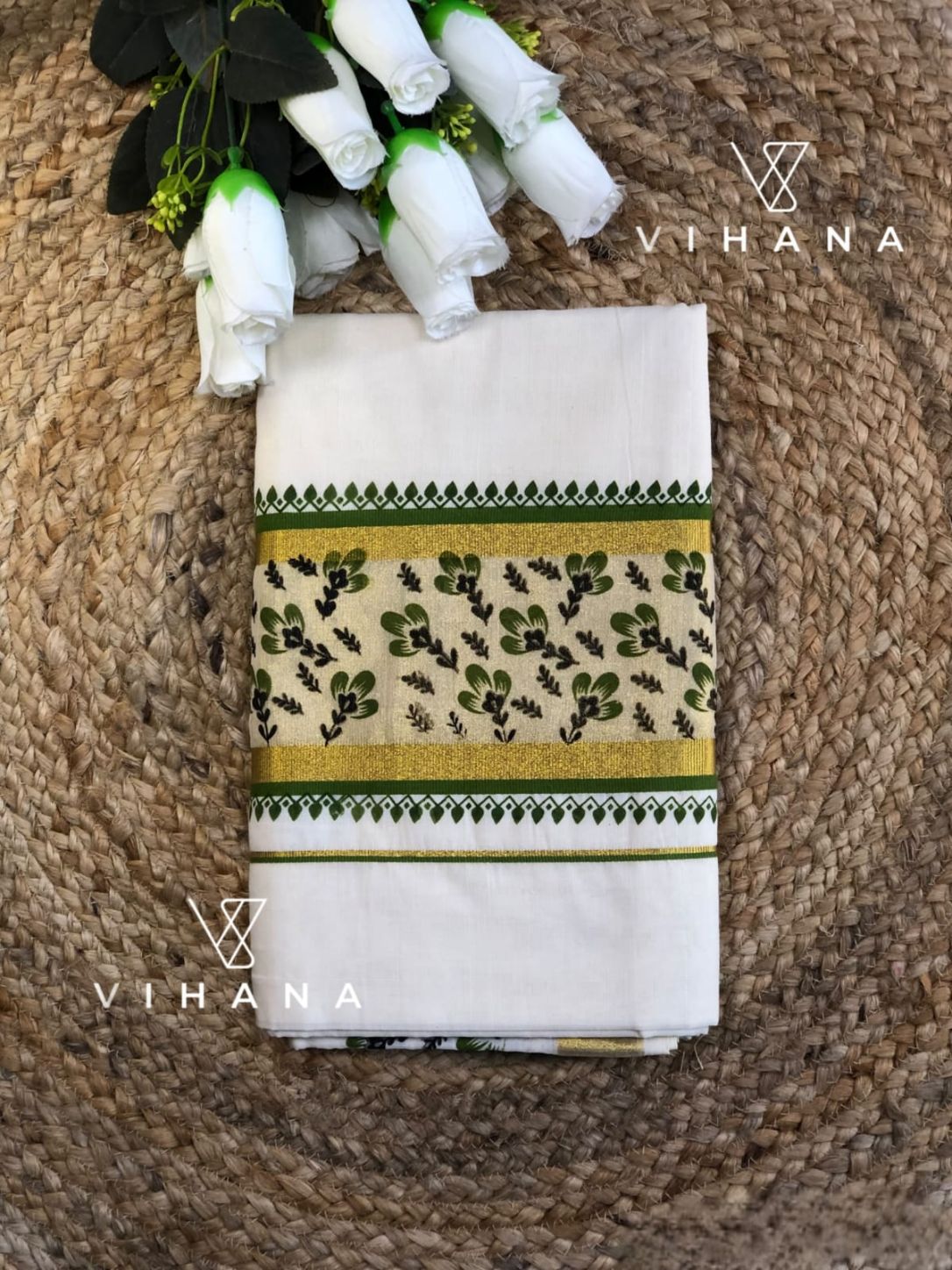 Kerala Cotton Set Saree -VS423
