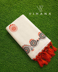 Kerala Set Saree AthaPookkalam Print-VS362