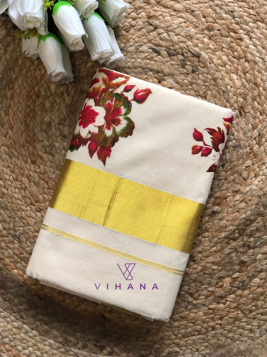 Kerala Cotton Set Saree -VS393