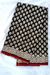 Premium Handcrafted Mulmul Cotton HandBlock Printed Saree