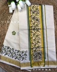 Kerala Cotton Set Saree -VS423