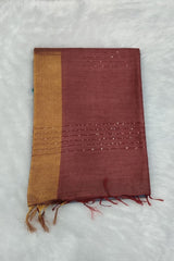 Blueish Grey Bhagalpuri Silk Saree