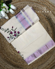 Kerala Cotton Set Saree-VS476