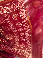 Kota Silk Saree with Batik Print – VS514