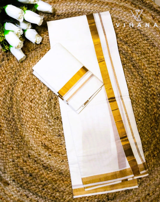 Kerala Cotton Set Mundu -VS491