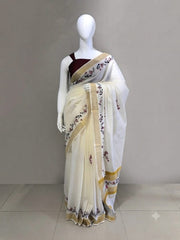 Kerala Cotton Set Saree -VS391