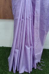 Bhagalpuri Kota Semi Tussar Lavender Capsule Weaving Saree