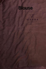Wine Kota Munga Silk Embroidery