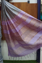 Grey Kota Munga Silk Saree