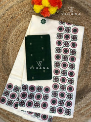 Kerala Cotton Set Saree -VS412