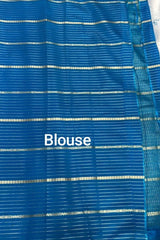 Royal Blue Semi Mysore Silk Saree