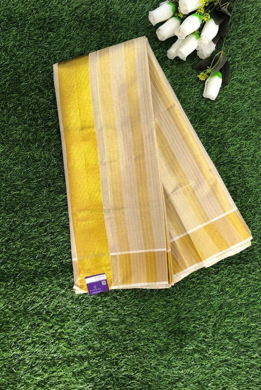 Kerala Golden Tissue Set Saree