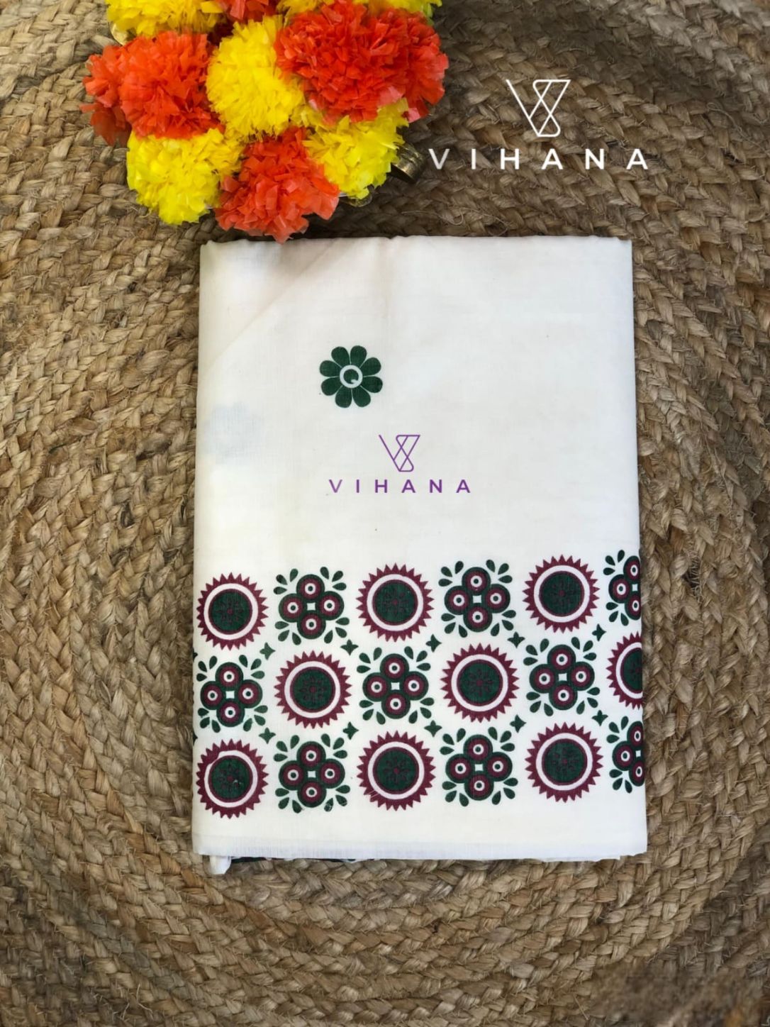 Kerala Cotton Set Saree -VS412