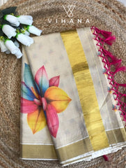 Kerala Tissue Set Saree - VS432