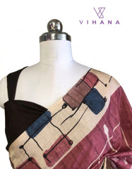Premium Semi Tussar Saree Mauve Pink-VS518