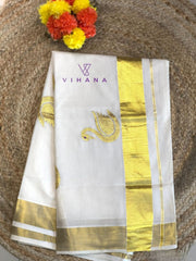 Kerala Cotton Set Saree -VS415