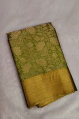 Green Kanjivaram Tissue Silk Saree