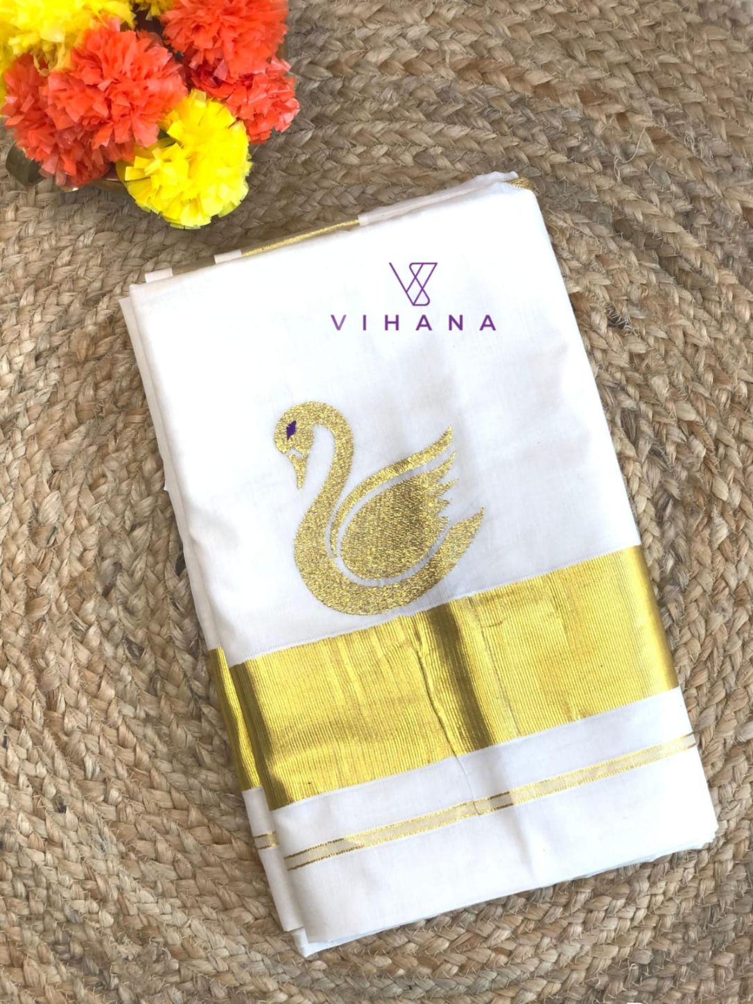 Kerala Cotton Set Saree -VS415
