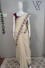 Kerala Traditional Cotton Floral Print Set Saree