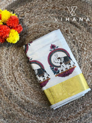 Kerala Tissue Set Saree-VS429