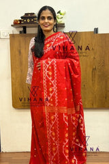 Elegant Red Cotton Saree