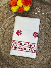 Kerala Cotton Set Saree -VS413