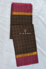 Mehandi Green Village Cotton Saree