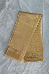 Golden Yellow Banarasi Katan Silk Saree