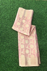 Pink Banarasi Katan Silk Saree