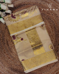 Kerala Tissue Set Saree-VS456