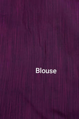 Regal Purple Semi Banarassi Silk Saree