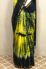 Kota Silk Tie and Dye Bandni Print Saree