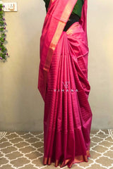 Pink Kota Mini Check Mangalagiri Silk