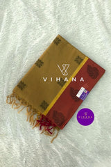 Distinct Chikku Pure Handloom Soft Cotton Saree