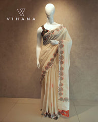 Kerala Set Saree AthaPookkalam Print-VS362