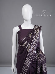 Kota Silk Saree with Katwar Batik Print – VS513