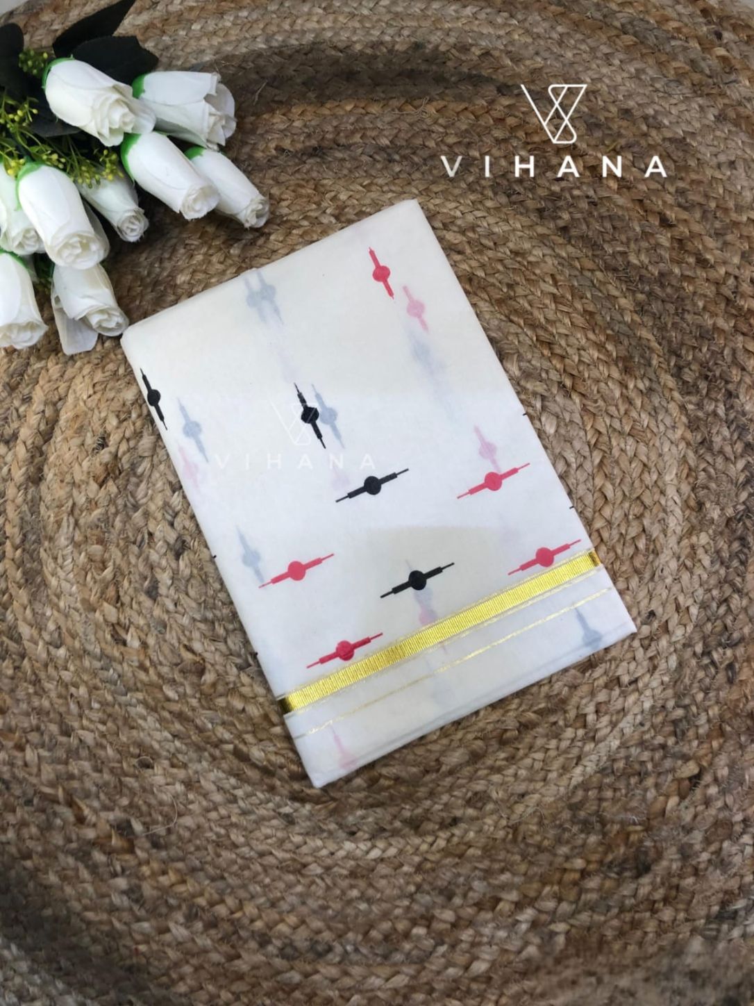 Kerala Cotton Set Saree - VS446
