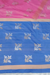 Pink Banarasi Katan Silk Saree
