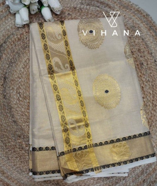 Kerala Tissue Set Saree-VS457