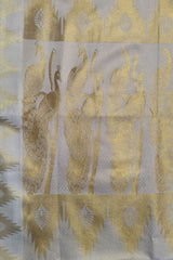 Premium Tissue Set Saree with Temple Border