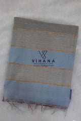 Kota munga embroidery silk saree