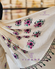 Kerala Set Saree with Floral Print